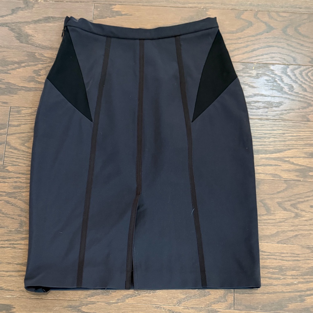 Rag & Bone Black Contrasting Panel Pencil Skirt Size 2 (25)